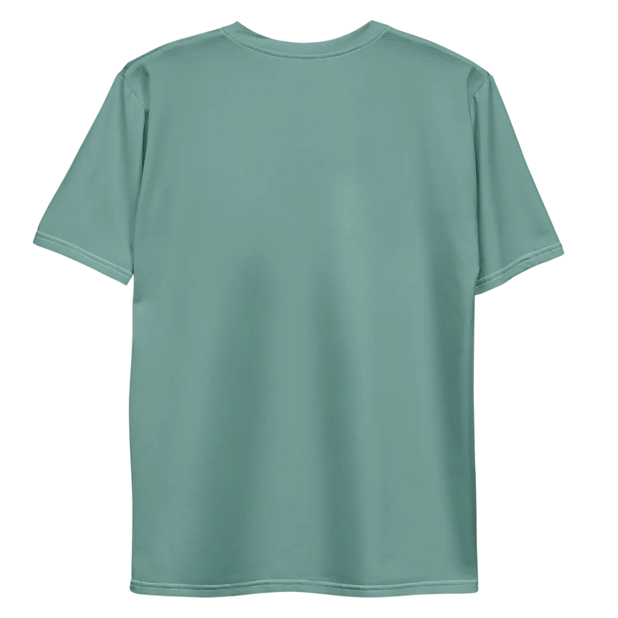 Plain Medium Teal Green Soft Summer Men's Crewneck Polyester Heavyweight Premium T-Shirt by Treasure Pie product image (10)