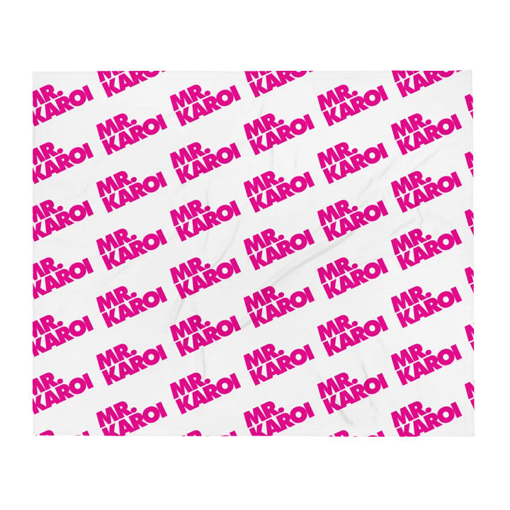 Mr. Karoi Logo Throw Blanket product image (1)