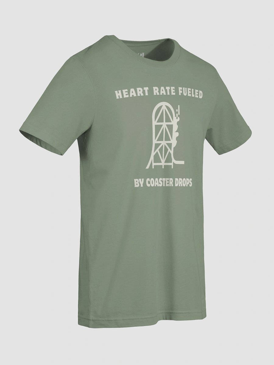 Heart Rate Fueled by Coaster Drops T-Shirt - Thrill Seeker Graphic Tee product image (9)