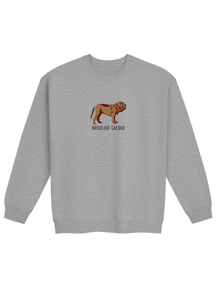 Droolius Caesar Sweatshirt (Embroidered) of a Neapolitan Mastiff(Tan) product image (17)
