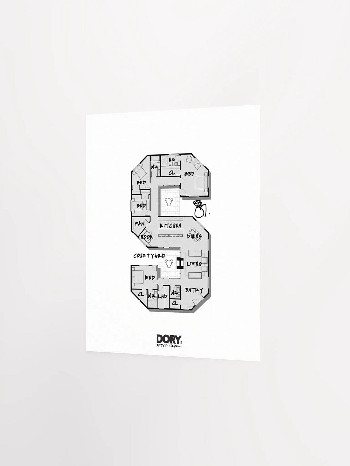 Alphabet Floor Plan Poster - S product image (2)