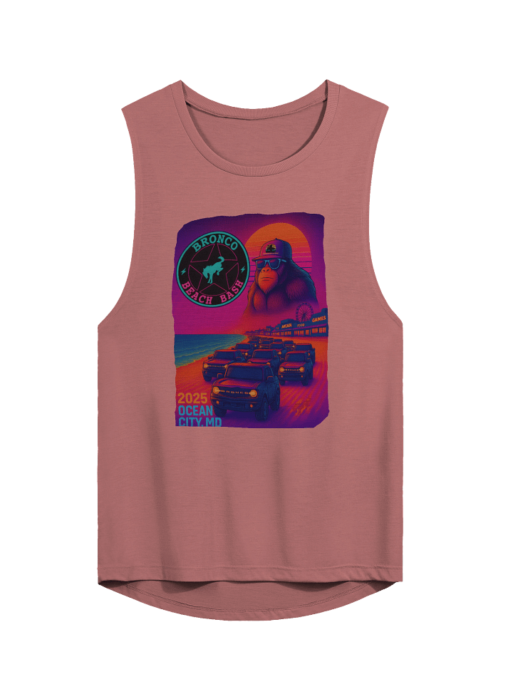 2025 Bronco Beach Bash Ocean City / Destination Bigfoot Bronco Collab | Women's Bella + Canvas Muscle Tank (Multiple Colors Available) product image (2)