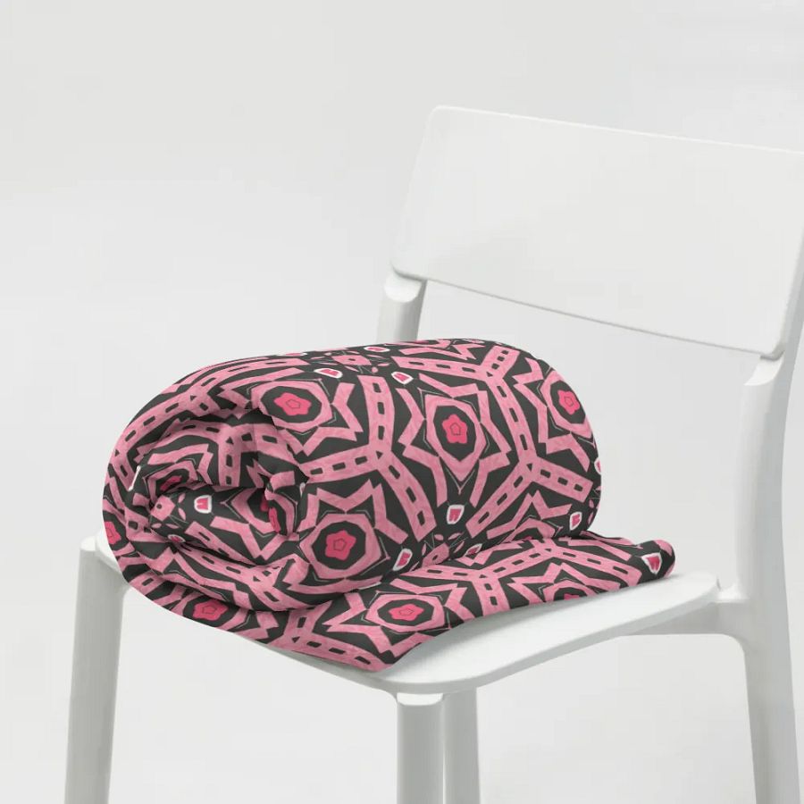 Black Red and Black Throw Blanket product image (10)