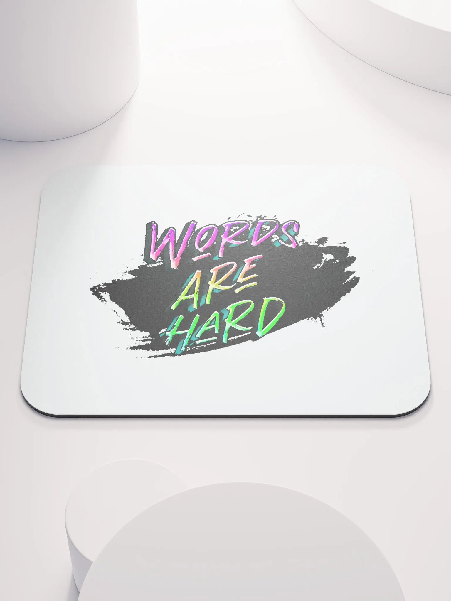 Synisisms Collection - Words Are Hard Mouse Pad product image (1)