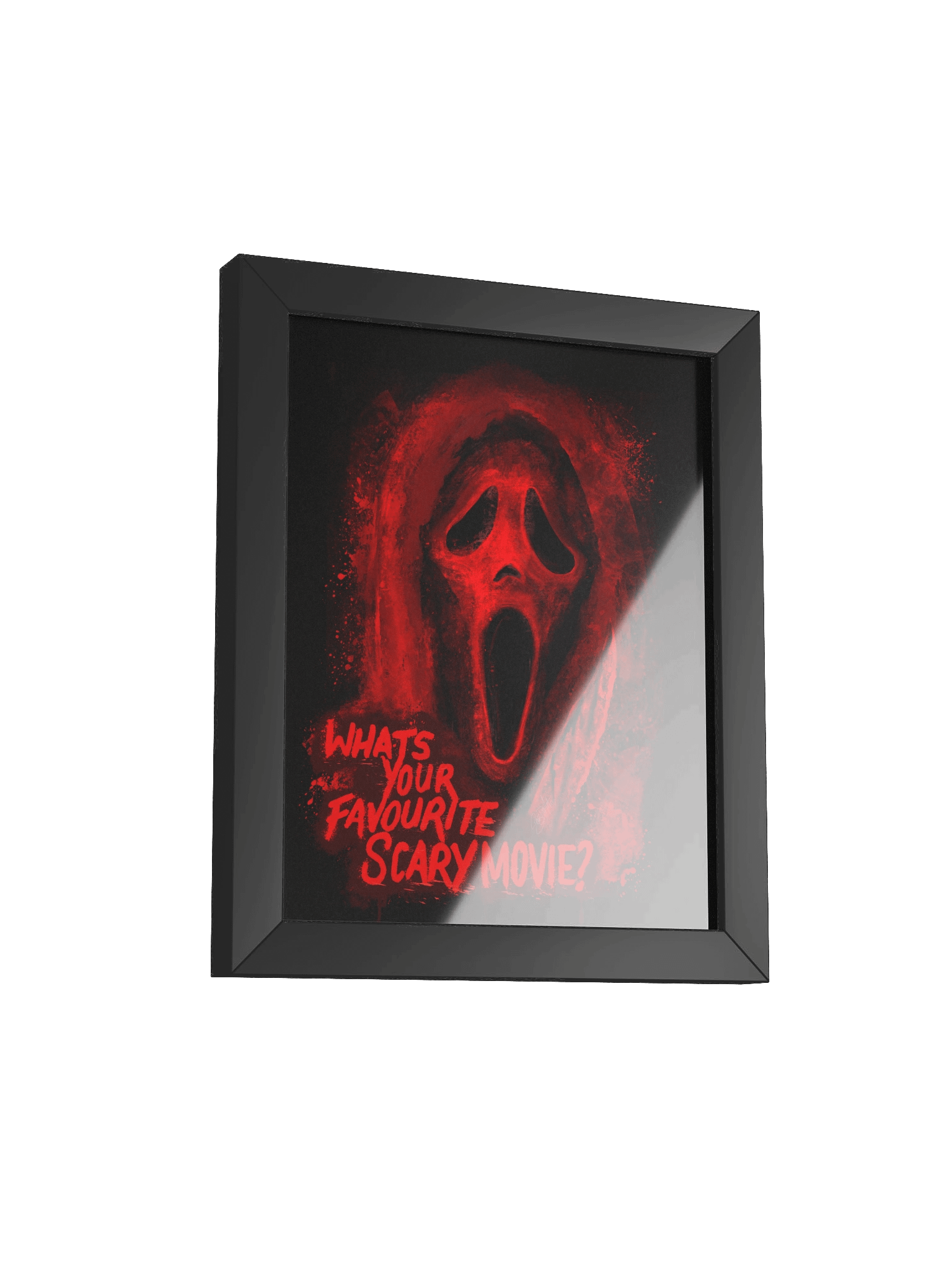 BLK Framed Ghost Face Print (Red) product image (2)