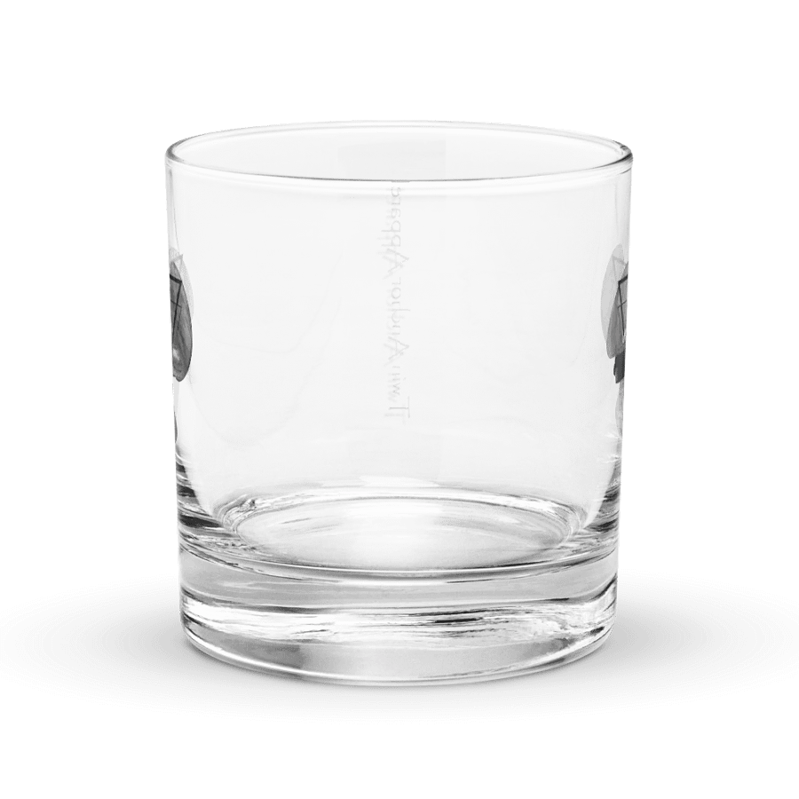 Three blade prop triangle Athena tug Rocks Glass 10.5oz product image (4)