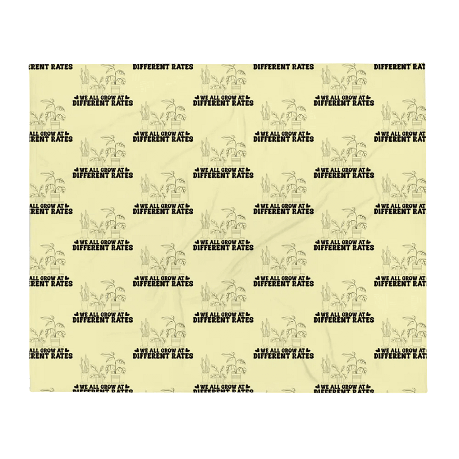 We All Grow At Different Rates Blanket product image (2)