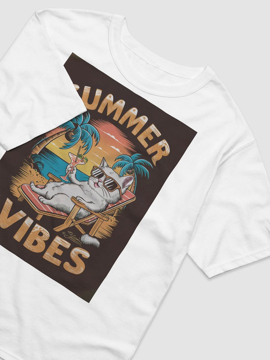 Chill Cat Summer Vibes T-Shirt product image (5)