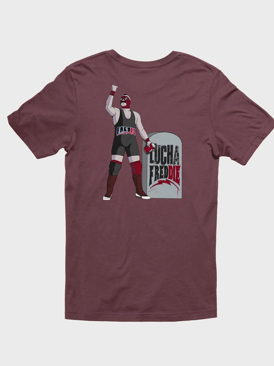 LuchaFredDIE gravestone tee - front & back print product image (1)
