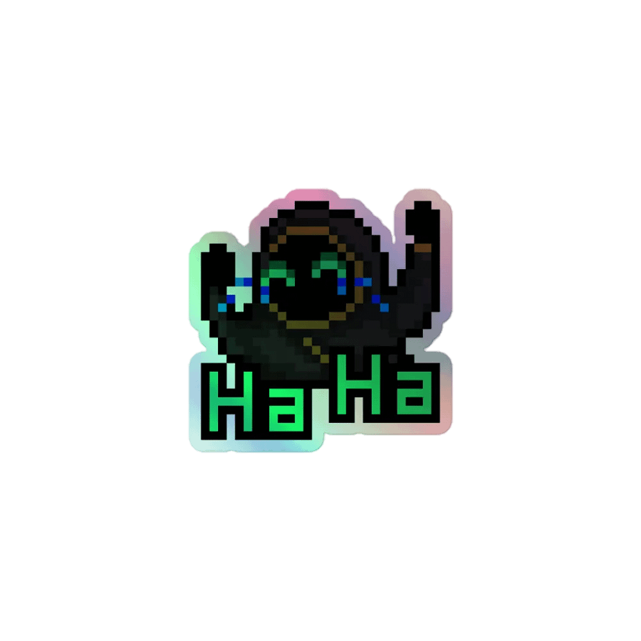 Ha Ha Holographic Sticker product image (1)