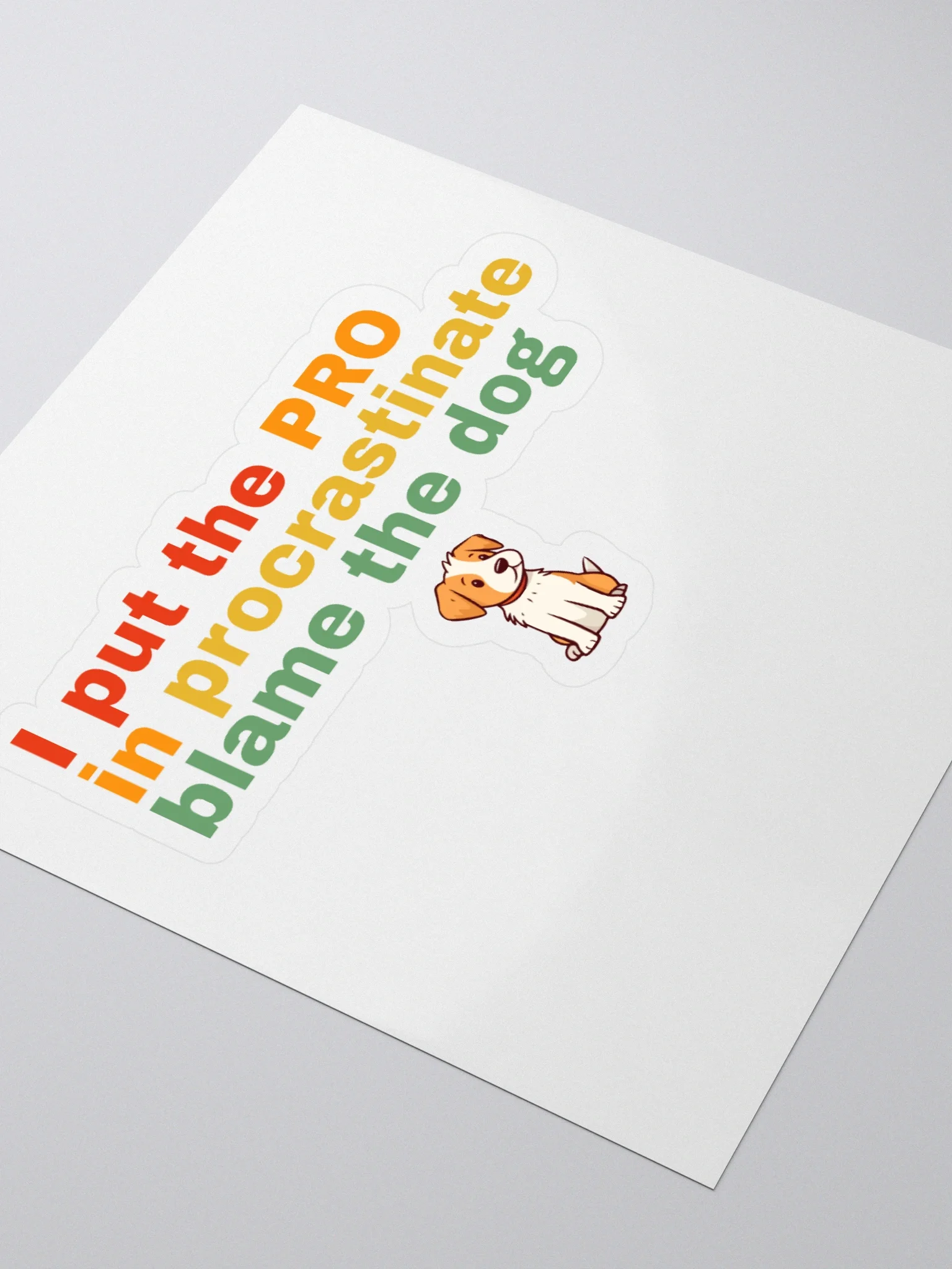 Pro in Procrastination Kiss Cut Stickers product image (3)