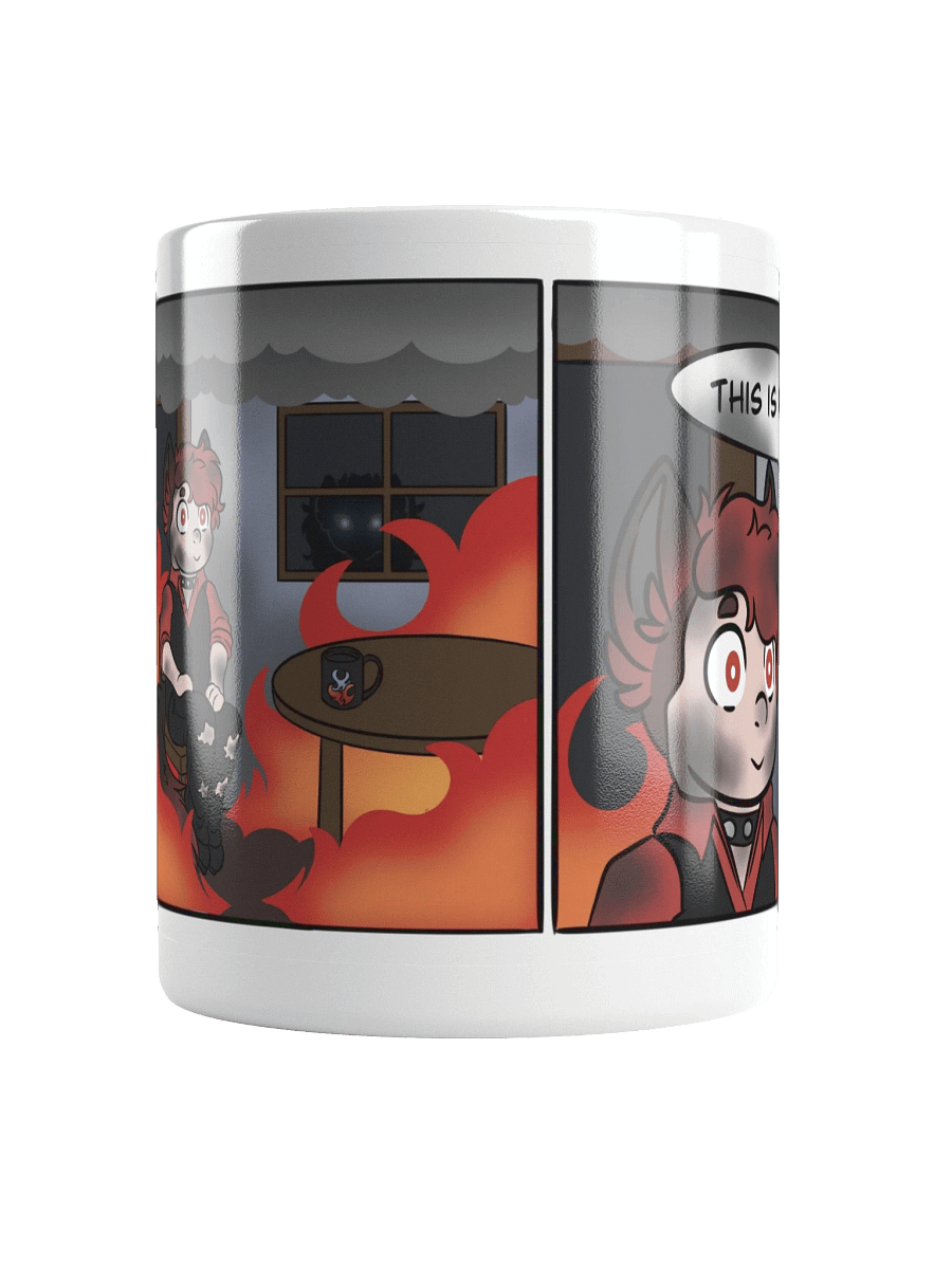 White Glossy Mug - This Is Fine Meme product image (14)