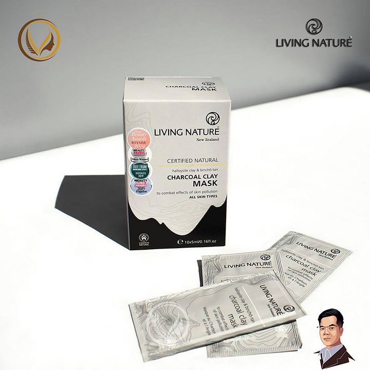 Mặt nạ đất sét than hoạt tính Living Nature Charcoal Clay Mask 10 gói product image (2)