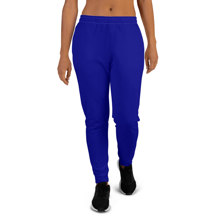 Plain Color Navy Blue Joggers product image (1)