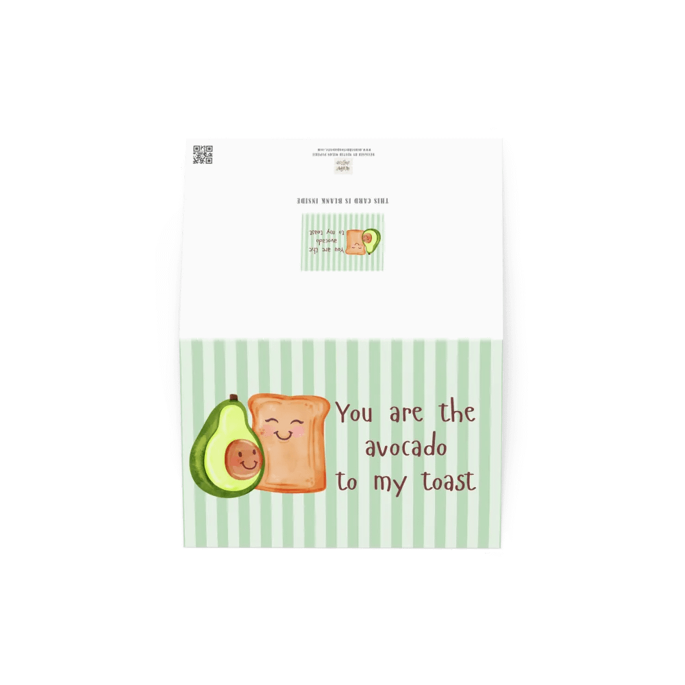 Funny Valentine Card You are the avocado to my toast product image (3)