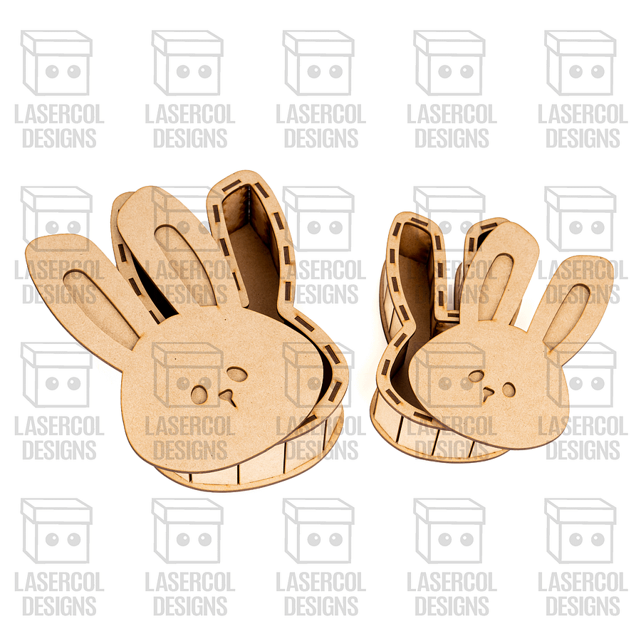 Easter Bunny Shaped Boxes Set 3 - Laser Cut Files product image (6)