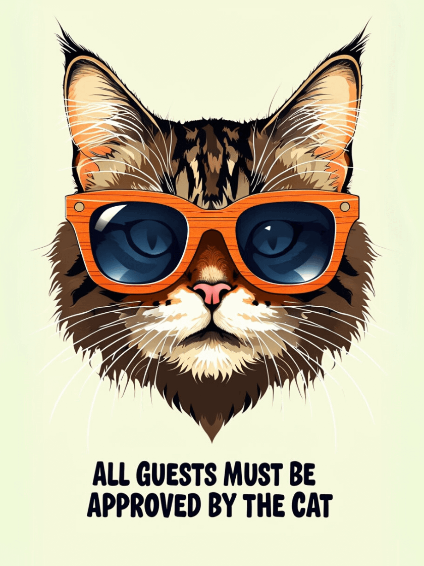Cool Cat Sunglasses Framed Poster product image (1)
