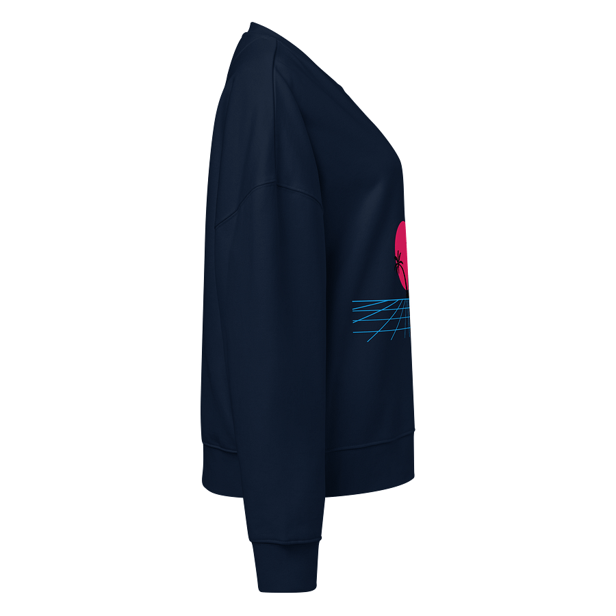 Retro-Futuristic Organic Crew Neck Sweatshirt product image (4)