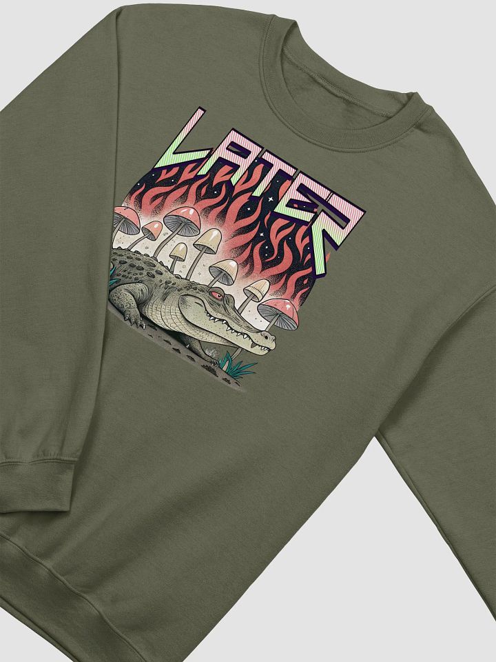 Later Crocodile Mushroom Crewneck Sweatshirt product image (14)