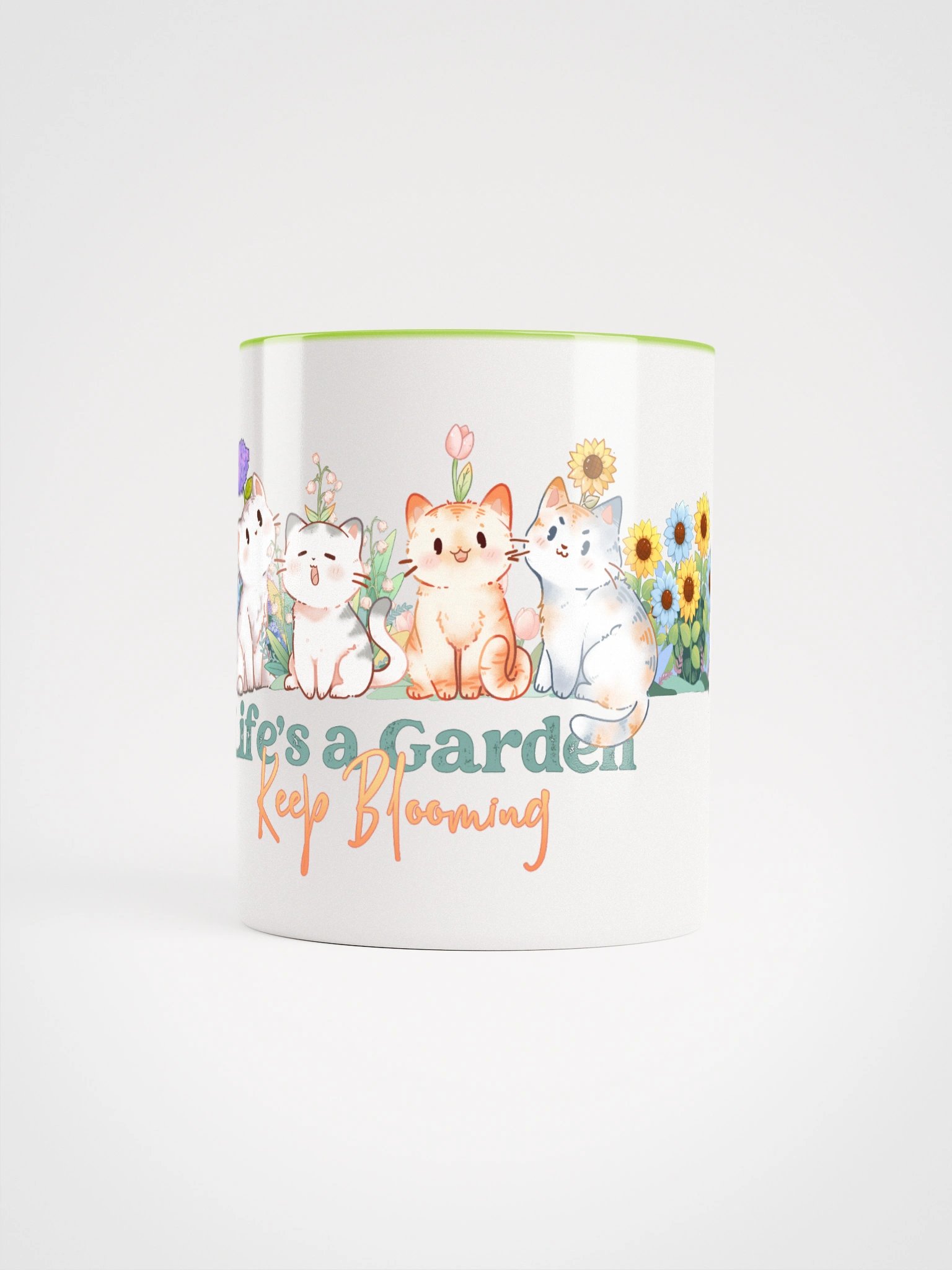 Life is a cat garden - colored mug product image (3)