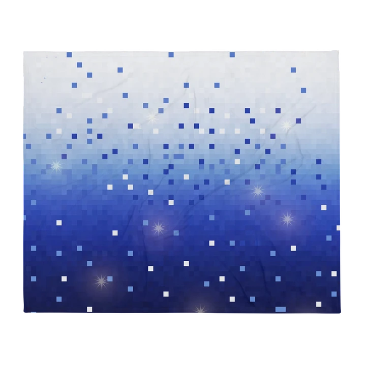 Blue Square Confetti Throw Blanket product image (13)