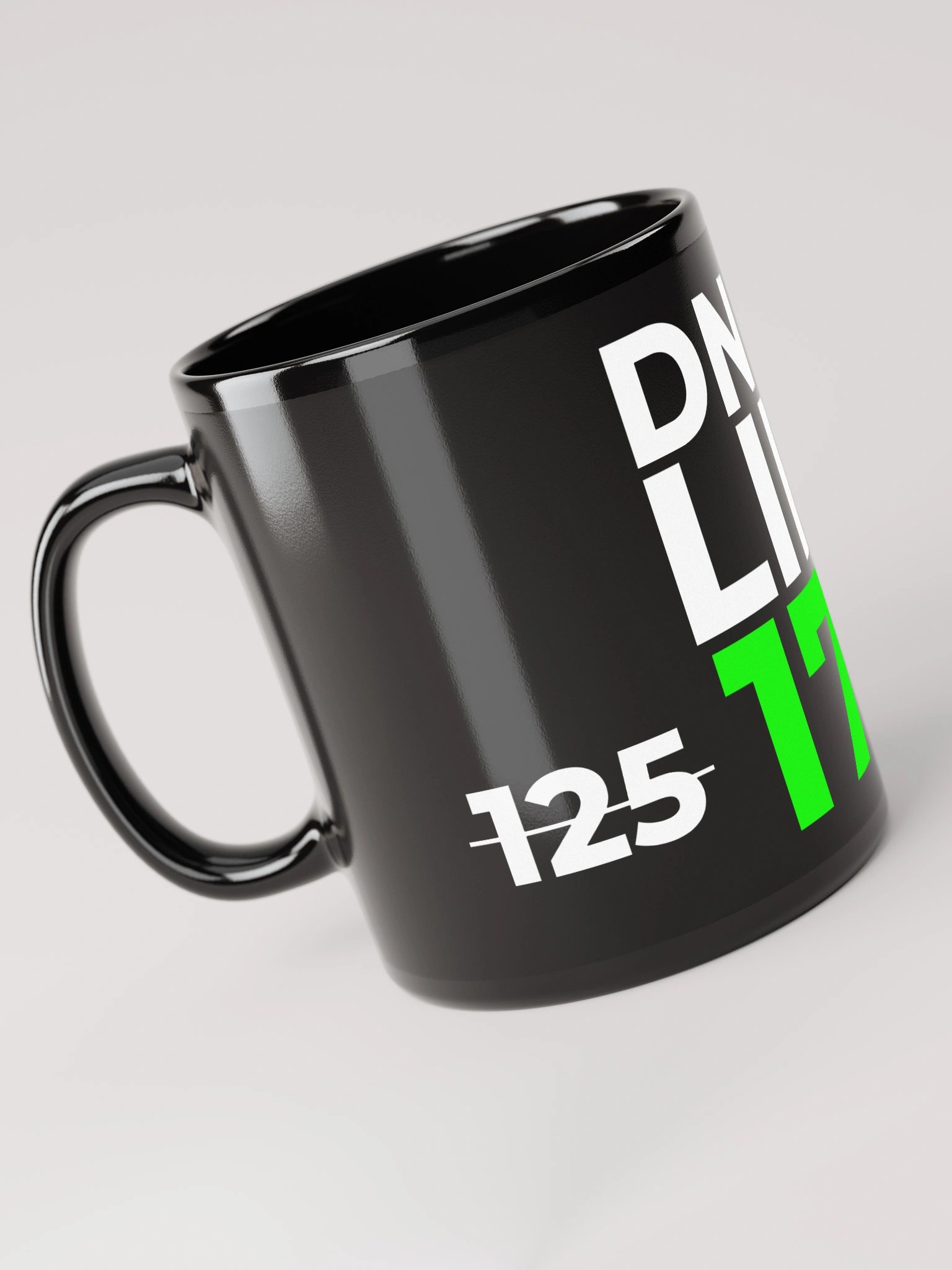 DNB4LIFE Black Glossy Mug product image (6)