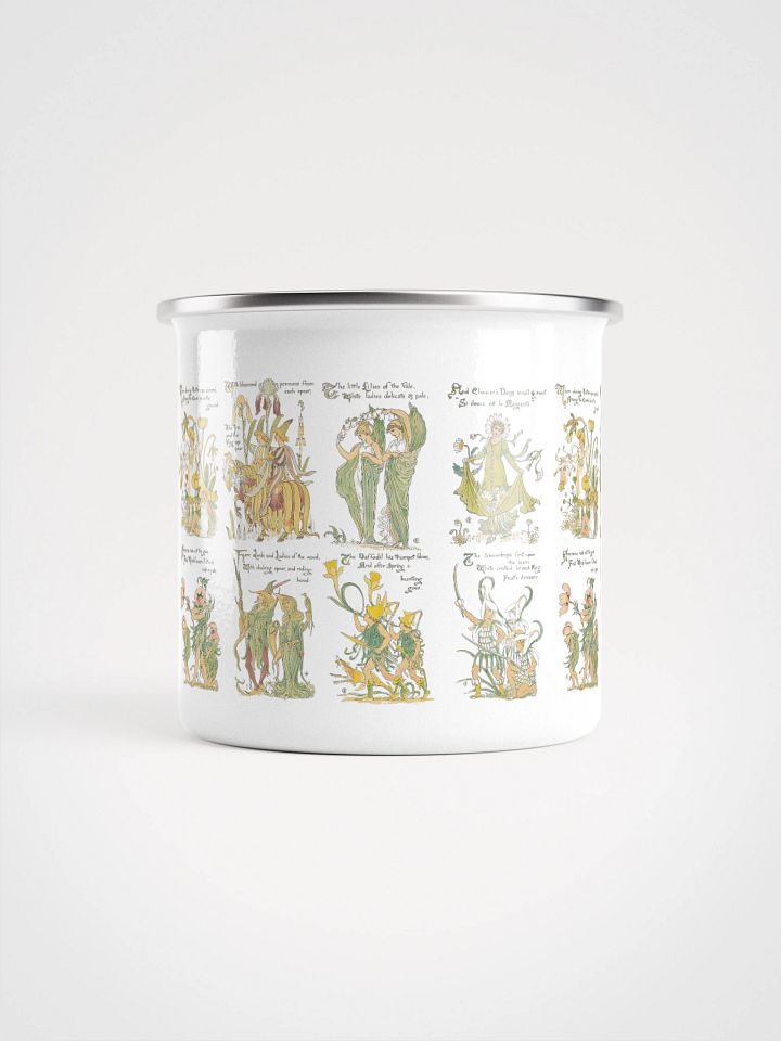 Flora’s Feast Enamel Mug – Vintage Botanical Art Reimagined by Dr. Mac Garden Style product image (2)