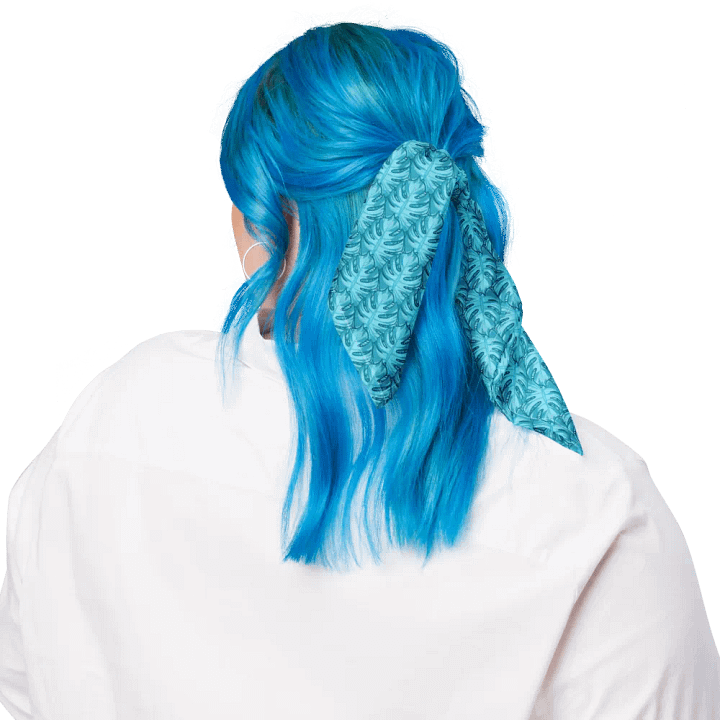 Blue Monstera Bandana product image (2)