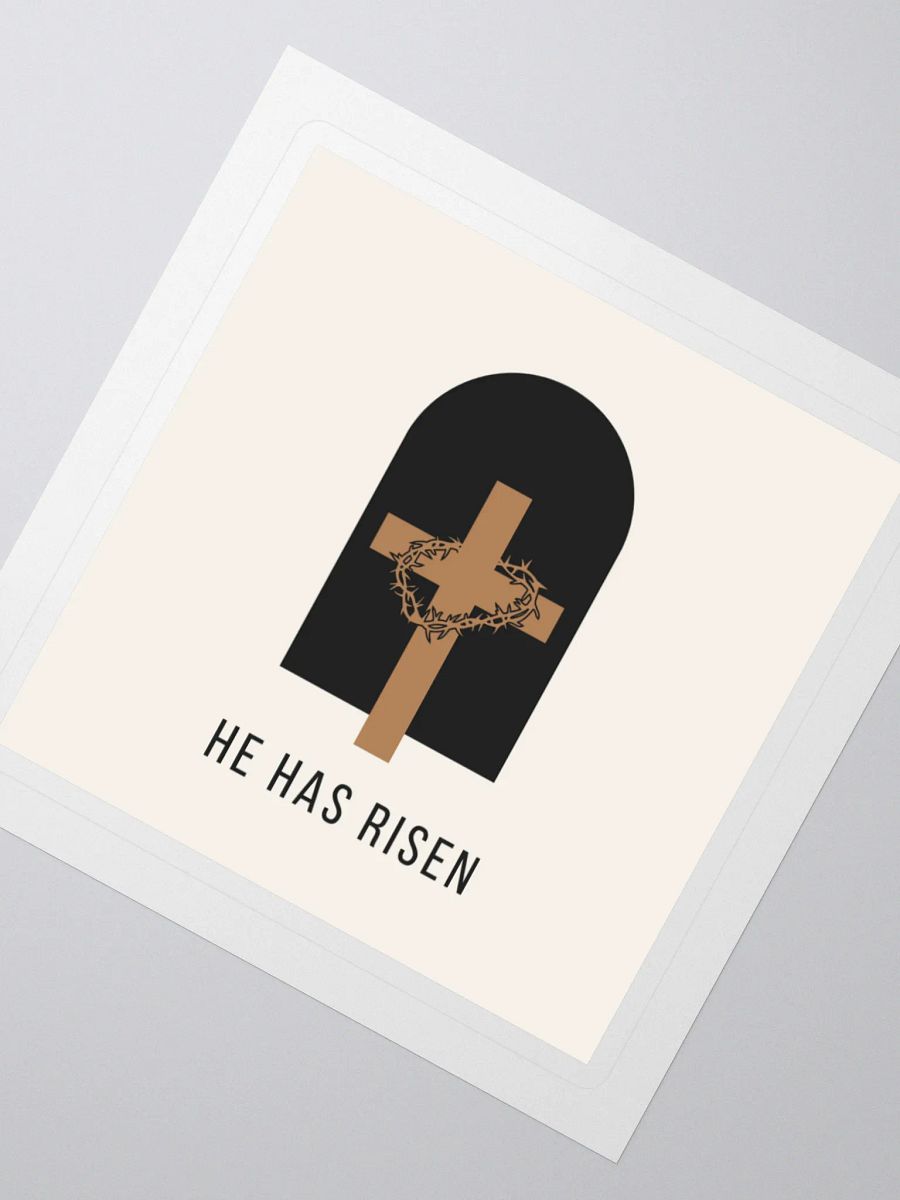 He Has Risen Crown Kiss Cut Stickers product image (2)