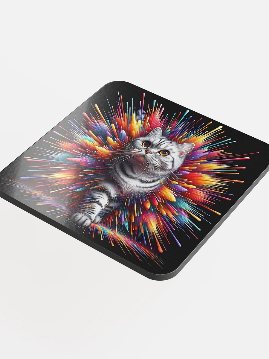 Glossed Cork Coaster: American Shorthair product image (4)