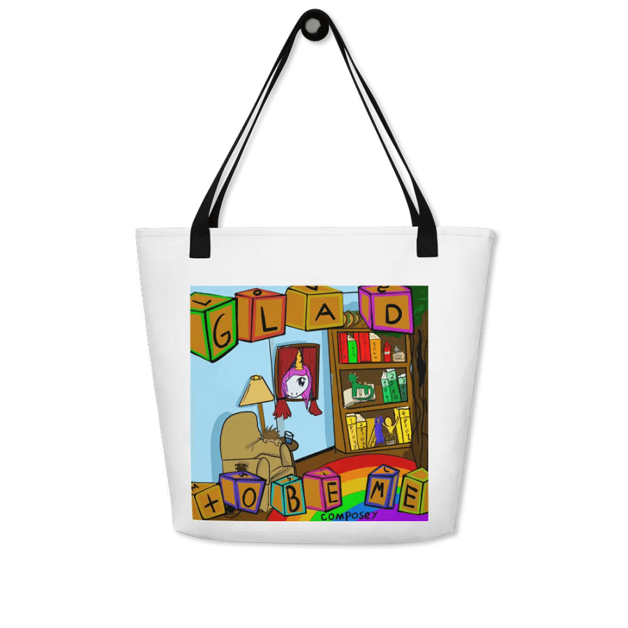 Glad To Be Me tote bag product image (4)