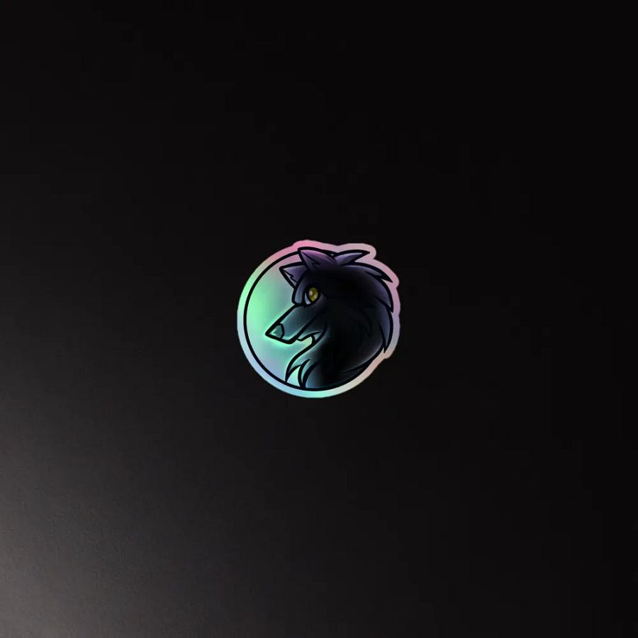 Lone Wolf Holographic Sticker Set product image (4)