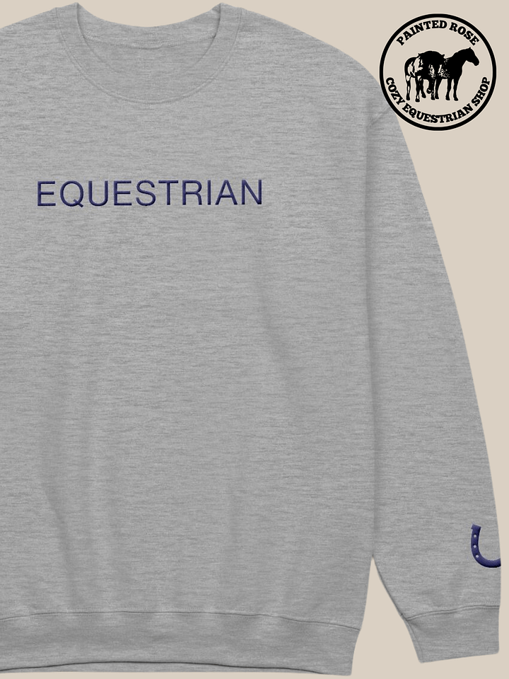 Equestrian Horseshoe Embroidered Sweatshirt product image (1)