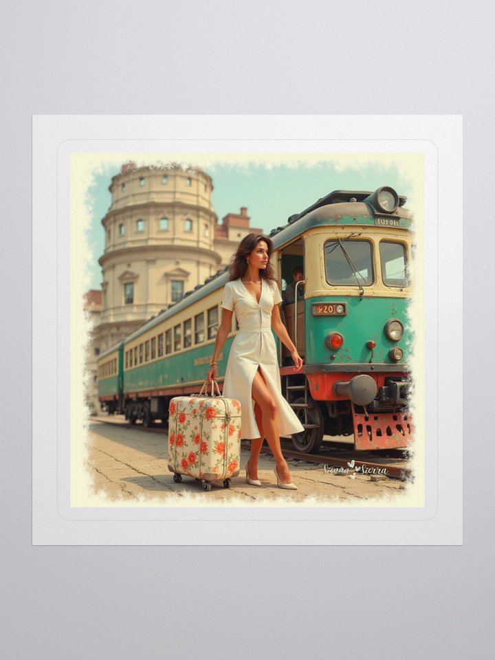 Retro Train Journey Stickers - Elegant Escape product image (1)