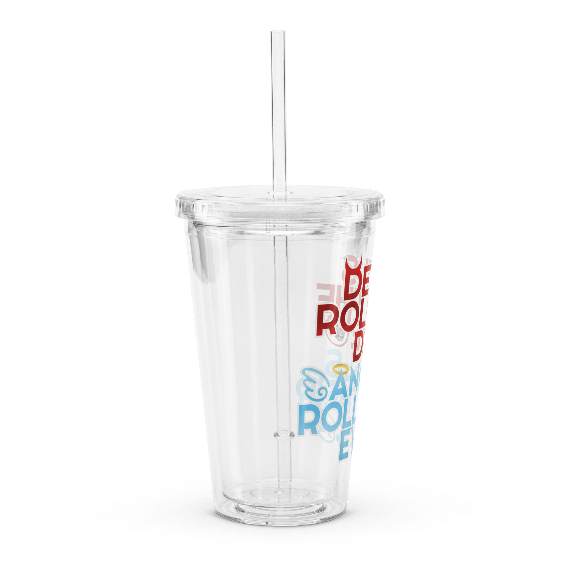 Devils & Angels - Clear Plastic Tumbler product image (3)