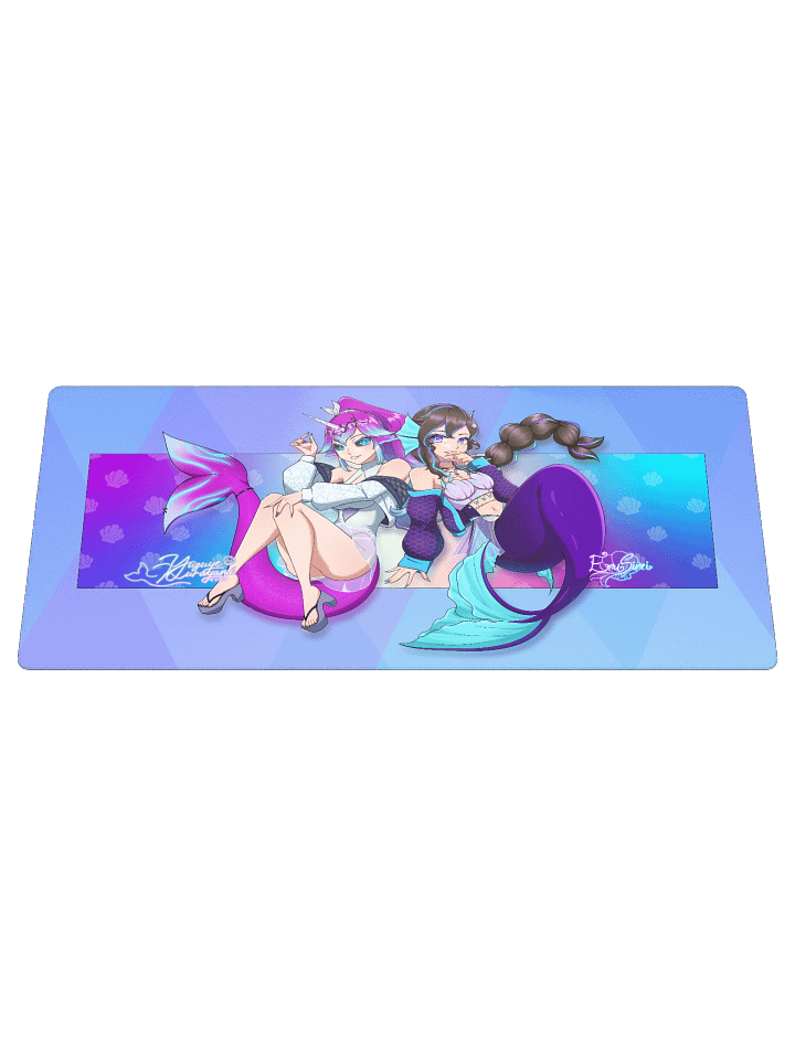 🩷Yuzu & 💜Eru 36″×18″ Gaming Mouse Pad product image (1)