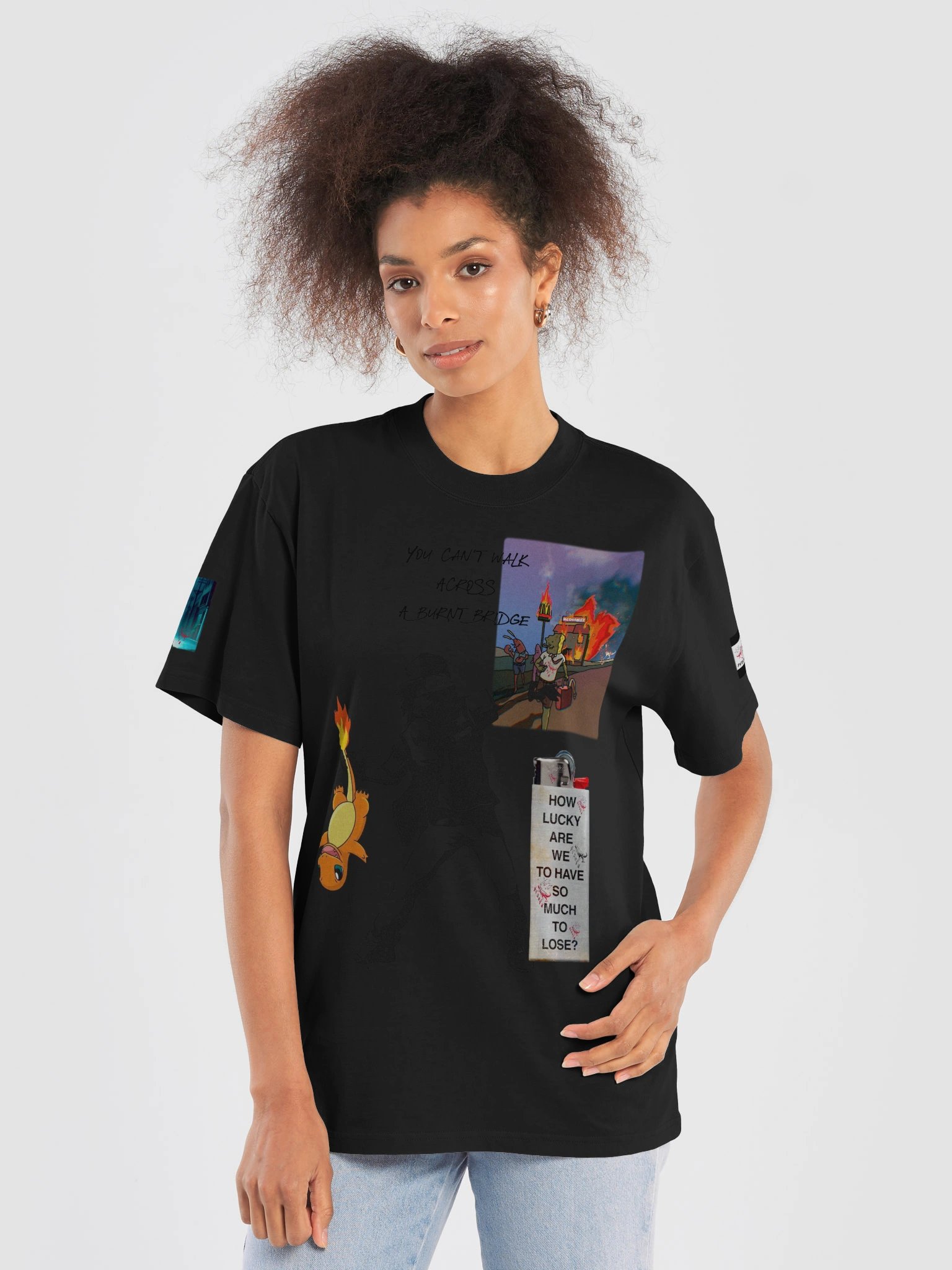 no banksy lil wayne spongebob mcdonalds fire product image (10)