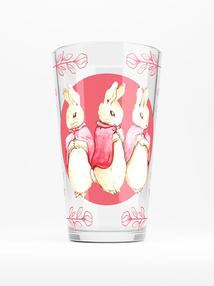 Rabbit Red Cloak Watercolor Pint Glass product image (1)