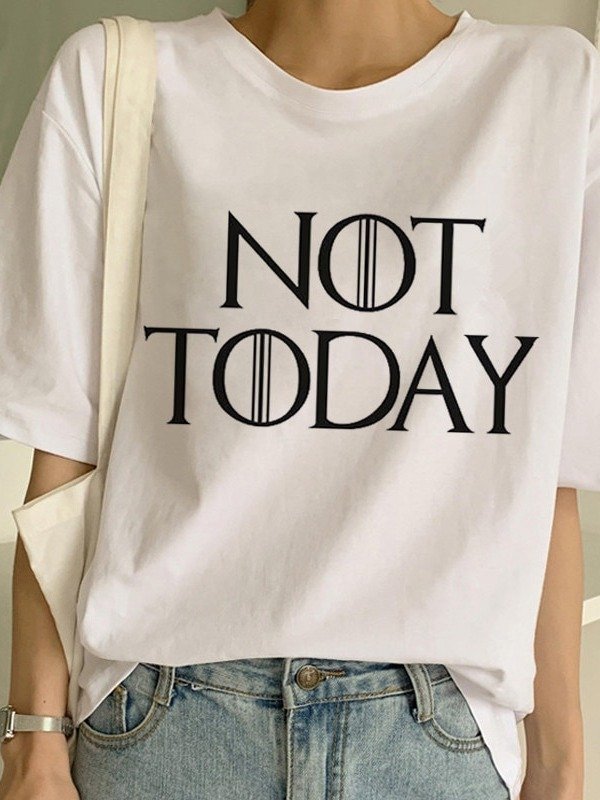 Simple And Creative Printing Short Sleeve product image (1)