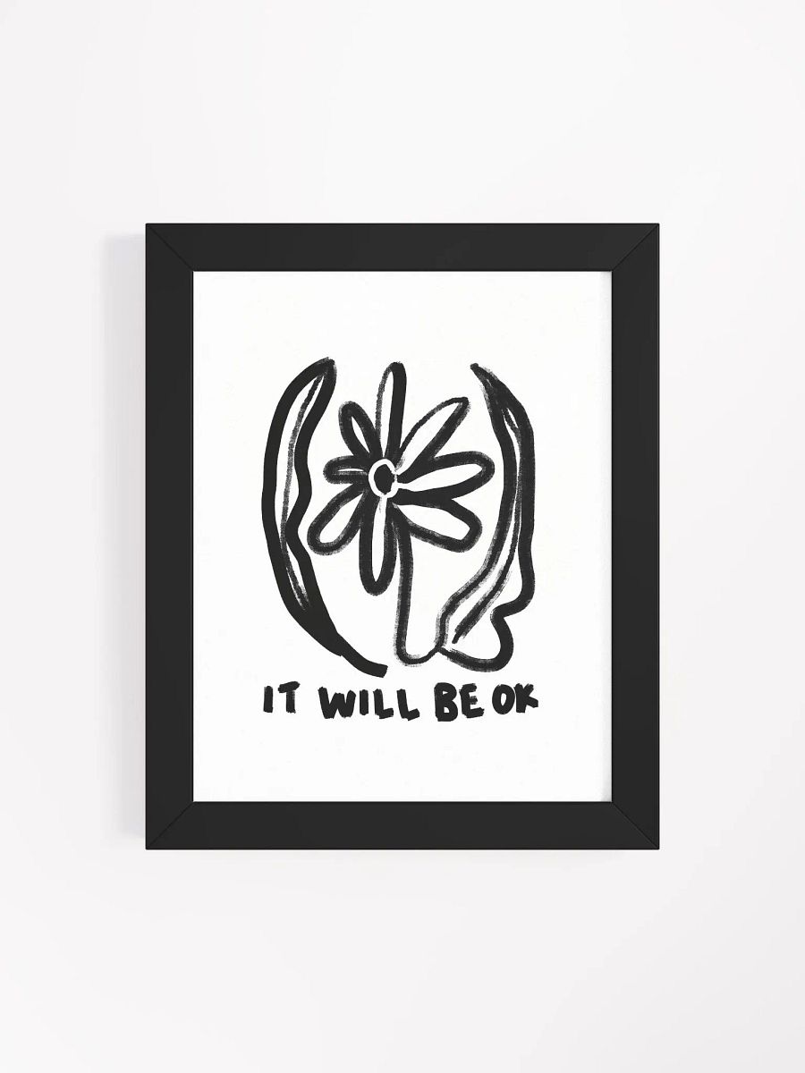 Be OK Framed Art Print product image (4)