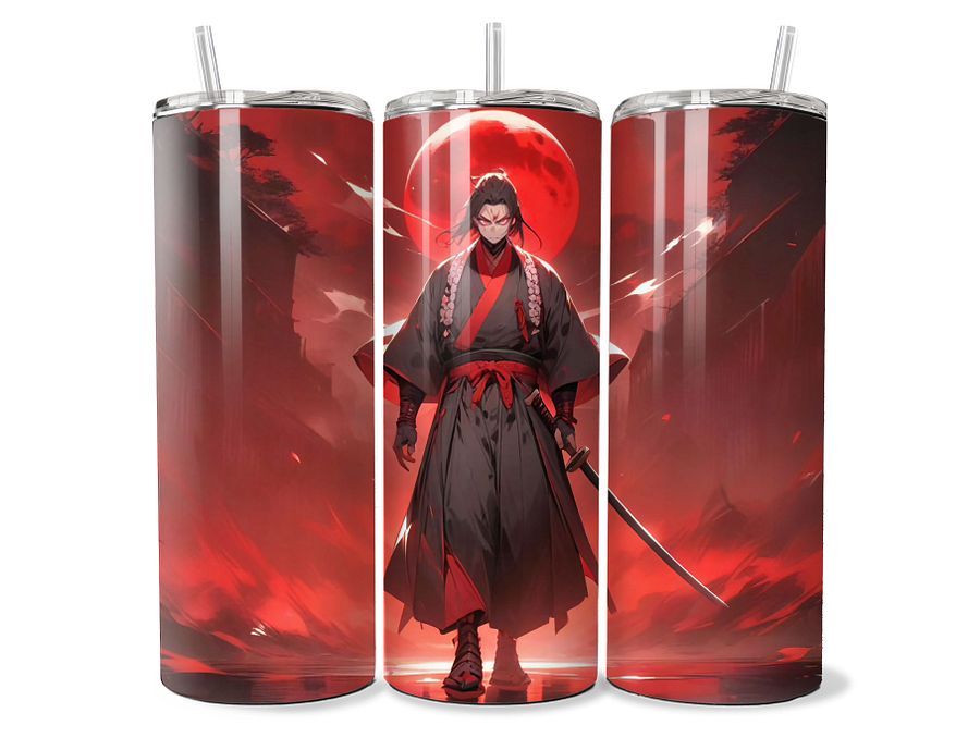 Crimson Samurai Tumbler - 20oz Stainless Steel product image (1)