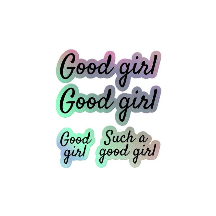Holographic "Good girl" Sticker Sheet Set product image (2)