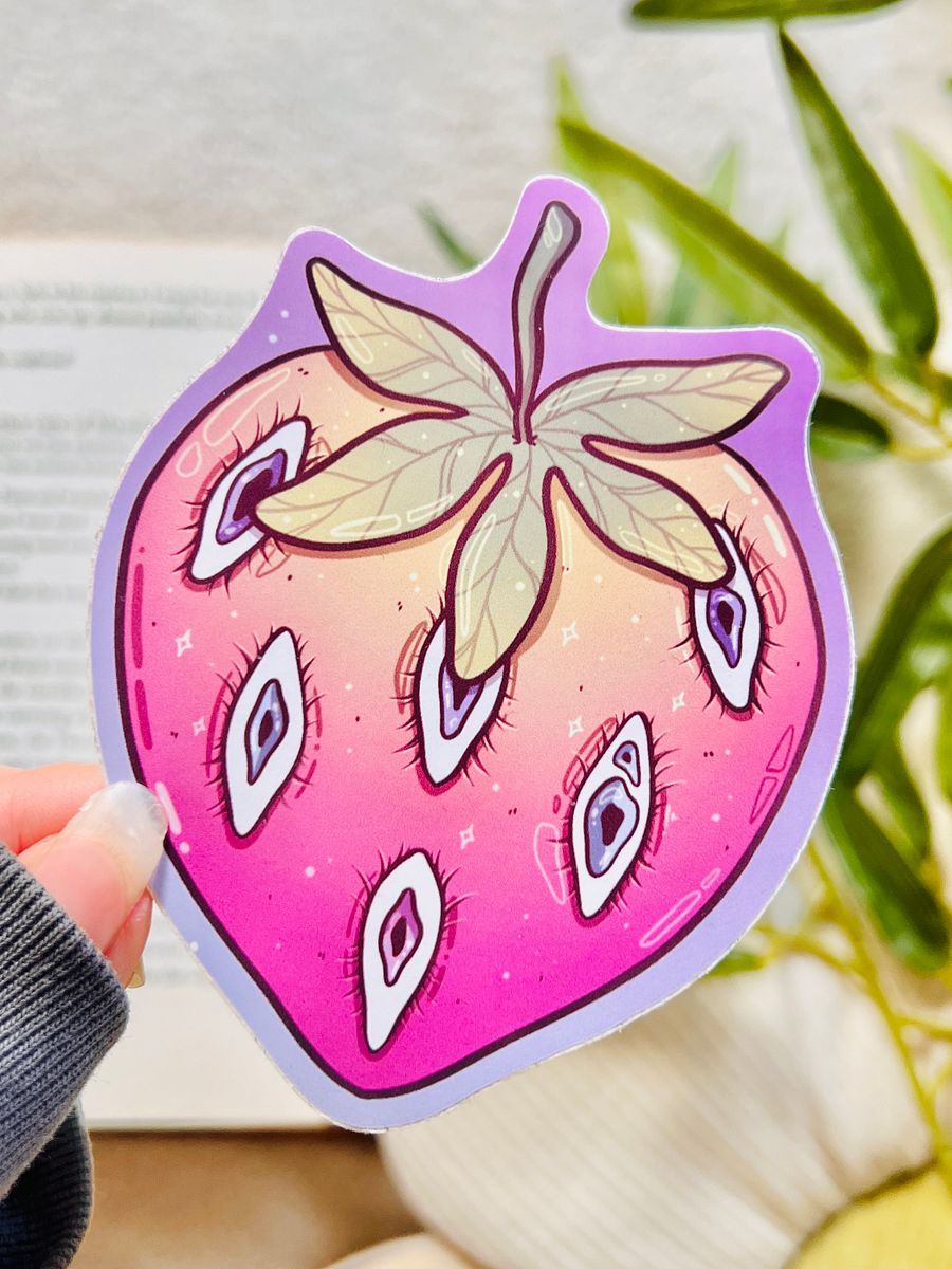 Strawby eyes sticker product image (3)