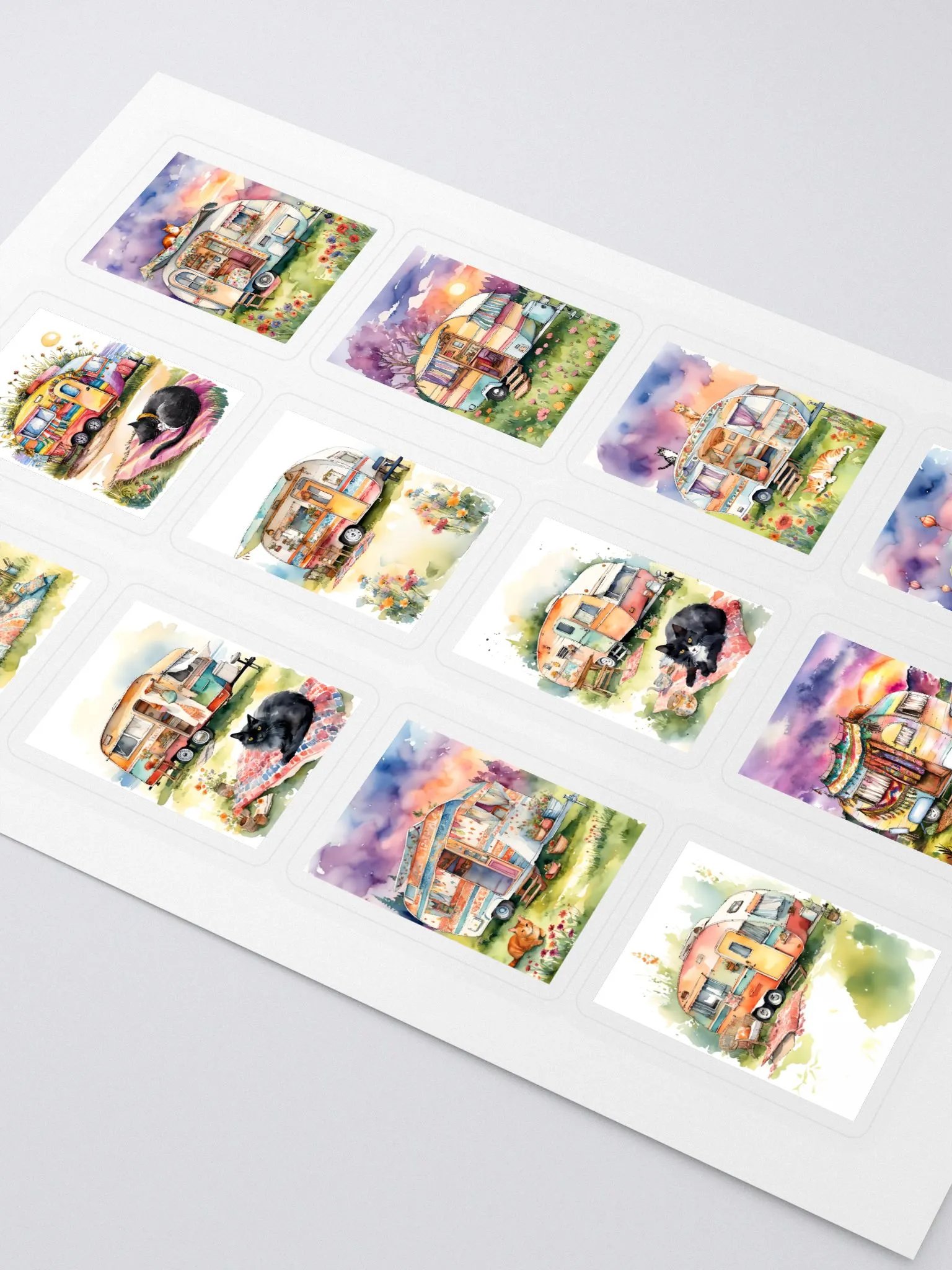 Cats and Caravans Feline Adventure Stickers product image (2)