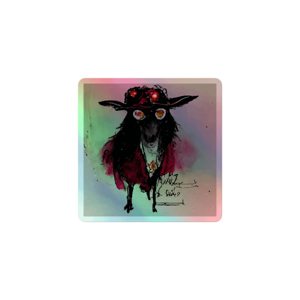 Mystic Goat Holographic Sticker Sheet product image (1)