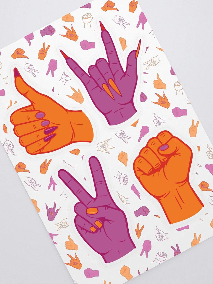 Hand Stuff sticker sheet product image (1)