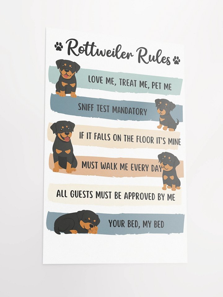 Rottweiler Rules Poster product image (4)