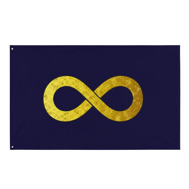 Golden Infinity Flag (Blue) product image (1)