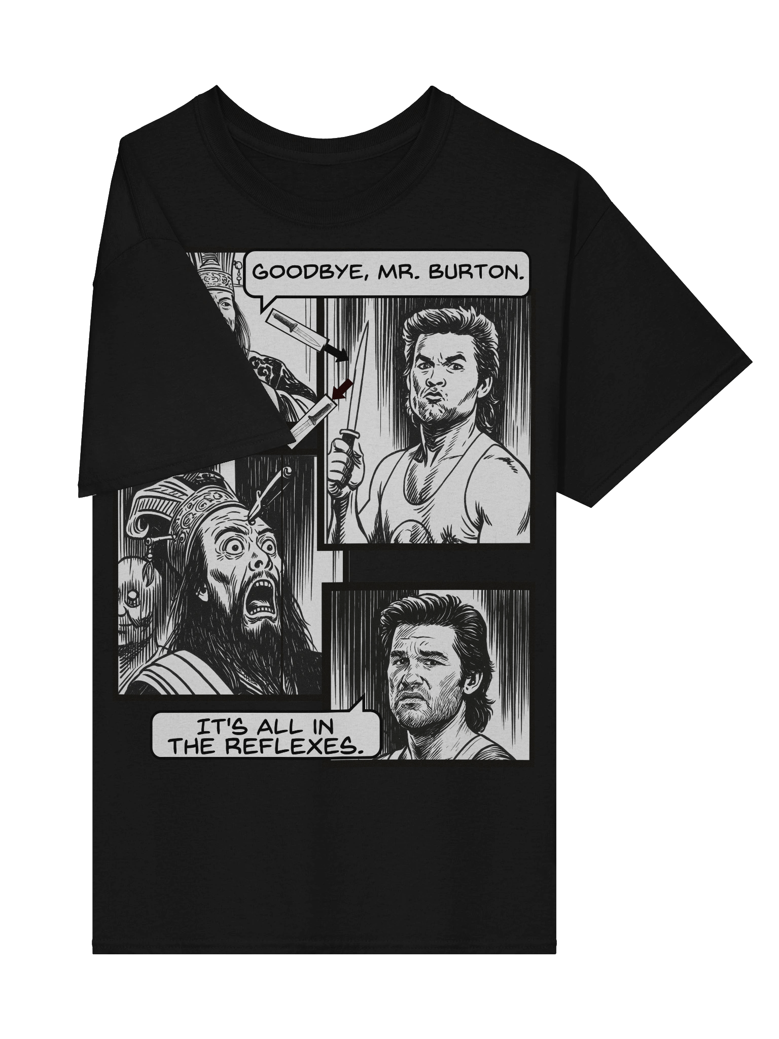 Big Trouble In Little China inspired It's All In The Reflexes Scene Tee product image (41)