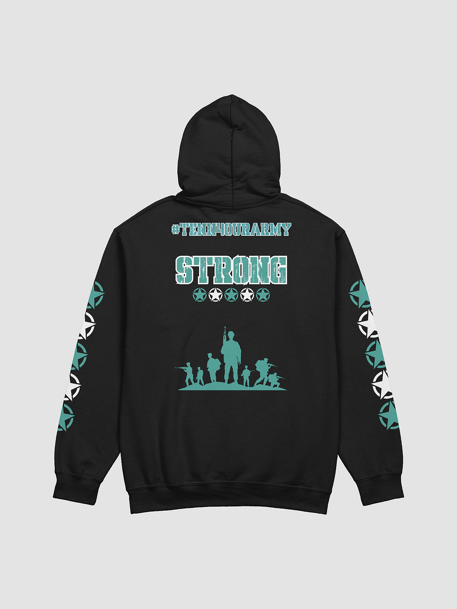 #TeNN4OURARMY Hoodie-Teal & White product image (4)